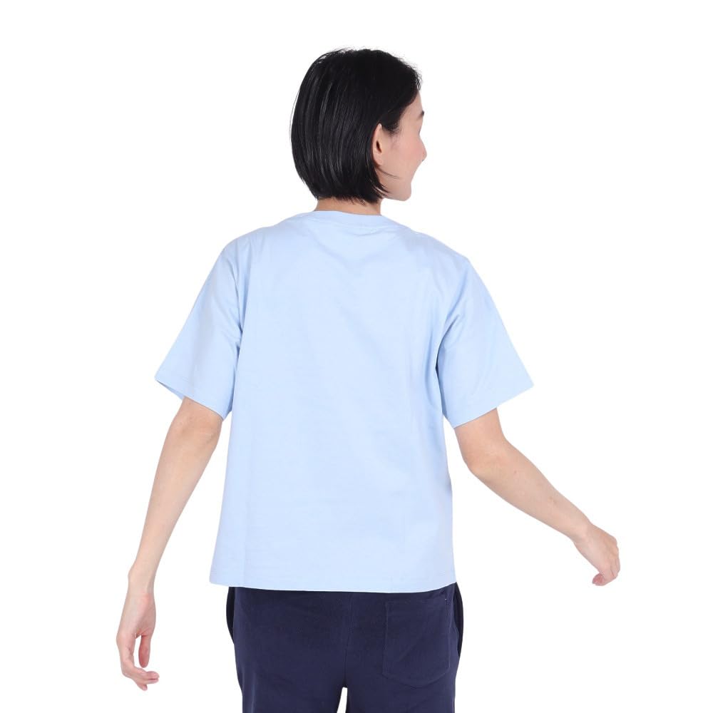 Champion Casual Short Sleeve Light Crew Graphic Women's T-Shirt, Blue, 100% Cotton, Neck, Print, CW-Z319