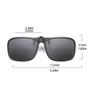 1Pc Single Clipping Polarized Rectangle Sunglasses Lenses For Myopia Hyperopia Eyeglasses Extra Clip On Sunlens Flip-Up Clip