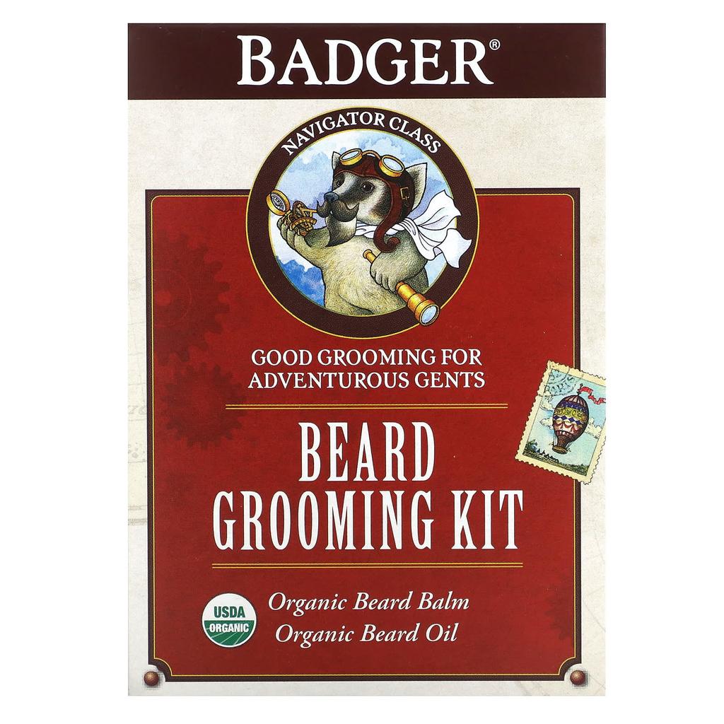 Beard Grooming Kit, Bergamot & Vanilla, 2-piece kit