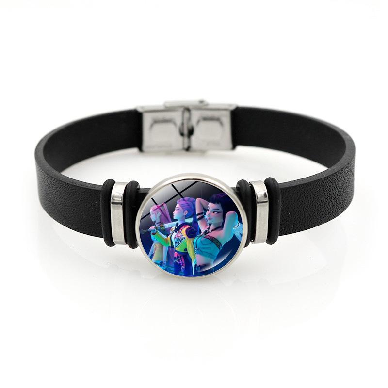 Demon Hunters Leather Bracelets Jewelry Versatile for Men and Women