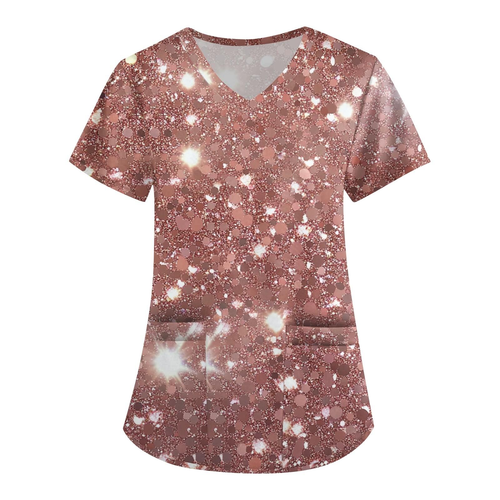 

Короткий рукав для женщин мода V-образный вырез ретро принт талия завернутый топ футболка XL арбуз красный