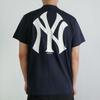 New Era New York Yankees Classic NY Back Logo Crew Neck Straight T-Shirt Unisex Tops Navy-Blue 12711604
