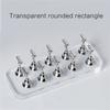 Durable Acrylic Nail Art Practice Stand Magnetic Fingernail Display Holder for False Nails