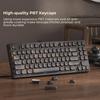 Wooden XVX MOA Keycaps PBT Double Shot 130 Pieces PBT Keycap Set Mechanical Keyboard Layout with Key Puller Walnut Texture English Layout Keycaps,