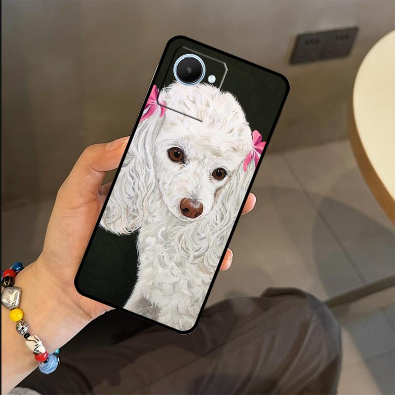 Pudel Hunde Hülle Für Realme C53 C55 C51 C25 C63 C61 C65 C67 C71 C75 GT6 GT7 Pro 11 12 13 14 15 Pro Plus
