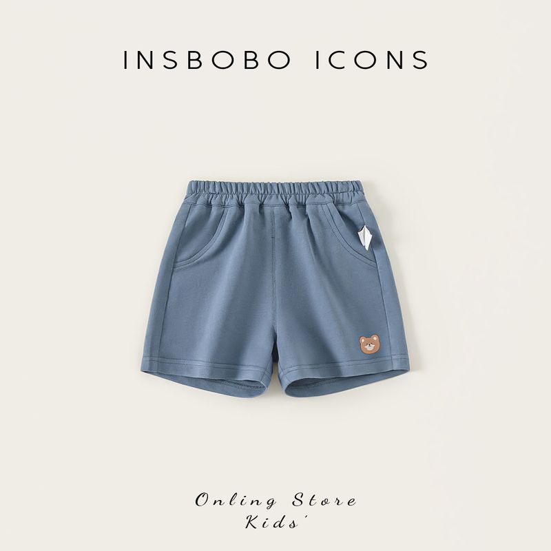 Insbobo Boys  Pants Summer Thin Style Boys  Shorts Children s Casual Pants Summer 2025 Early Summer Wear Breathable Blue 130 cm