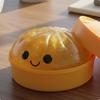 Bolinho Brilhante Design Fofo Adorável na Caixa de Cozimento a Vapor Alta Resiliência Pão Compactado
