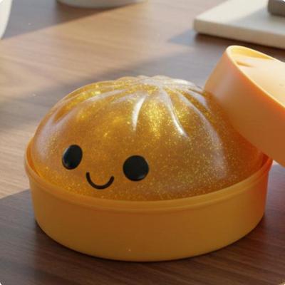 Glitter Dumpling Cute Design Adorable In Steamer Box High Resilience Compress Bun