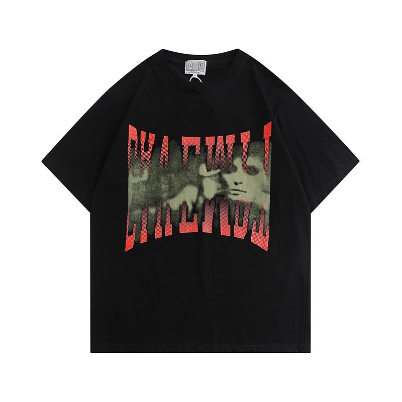 2024 Letter Printed T-shirt Loose 100% Pure Cottonhigh-quality Polo Fashion Topfashionable Streetwear, Loose and Oversized
