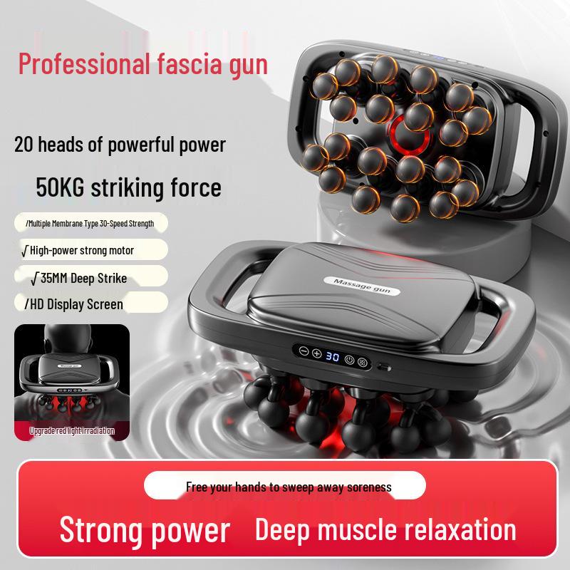 Wowow Multi-Functional Smart 20-Head Percussion Massager for Full-Body Deep Relaxation