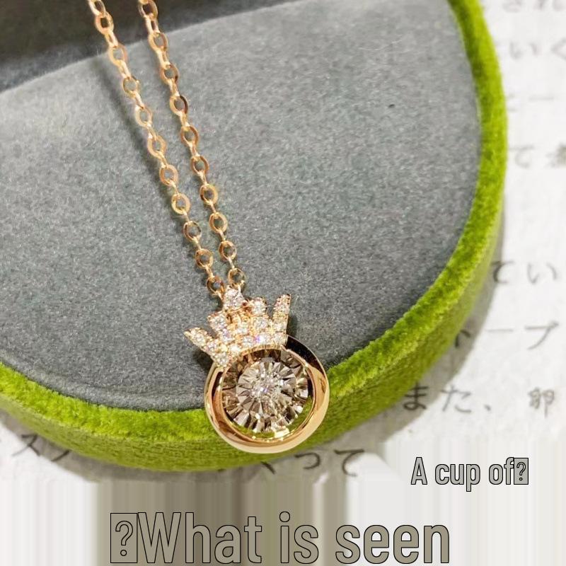 Elegant Women s Crown Necklace: Stylish Short Clavicle Design, Perfect Versatile Accessory & Qixi Festival Gift