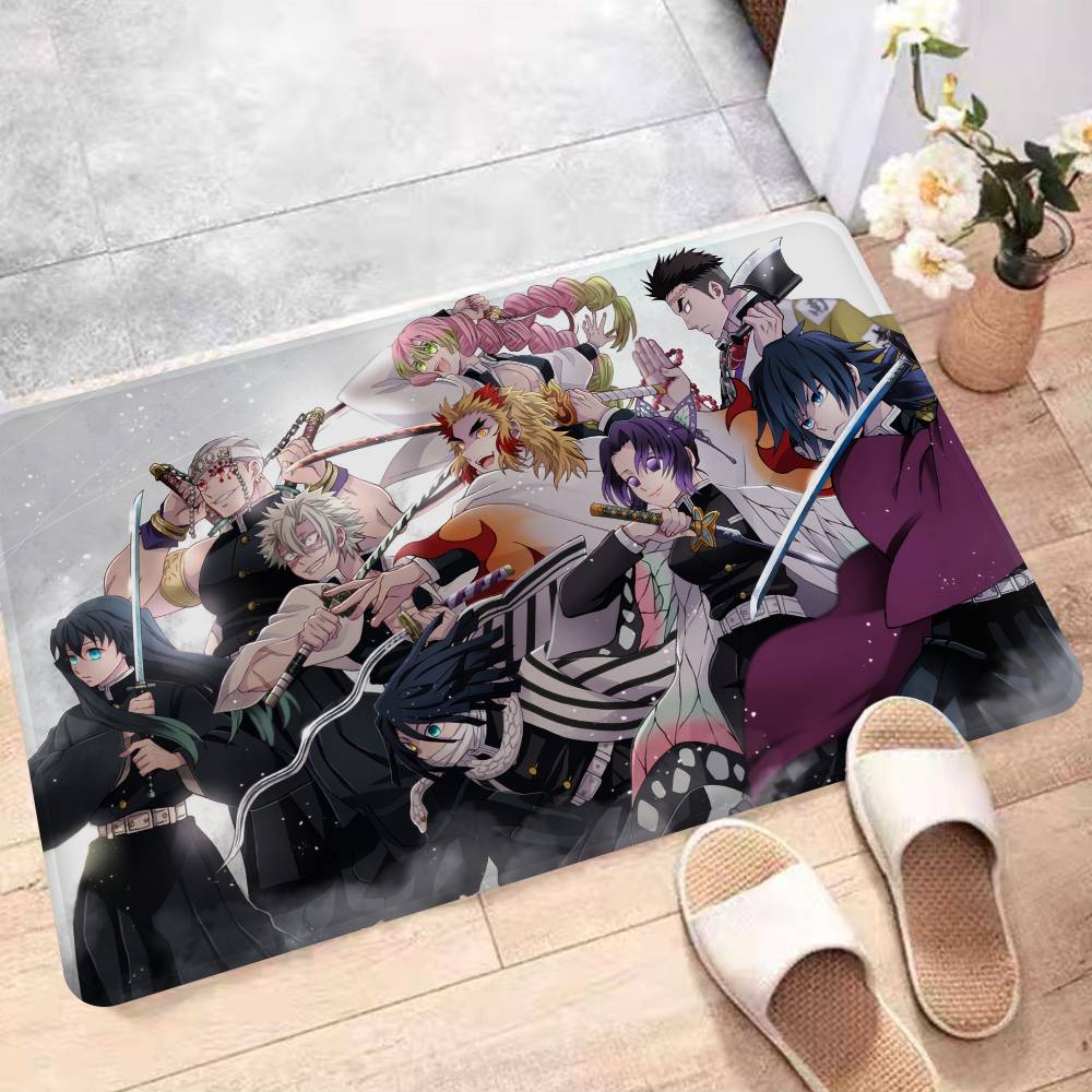 Japanische Dämonenjäger Fußmatte Waschbar Rutschfest Wohnzimmer Sofa Stühle Bereichsmatte Küche Bettseite Bereichsteppiche