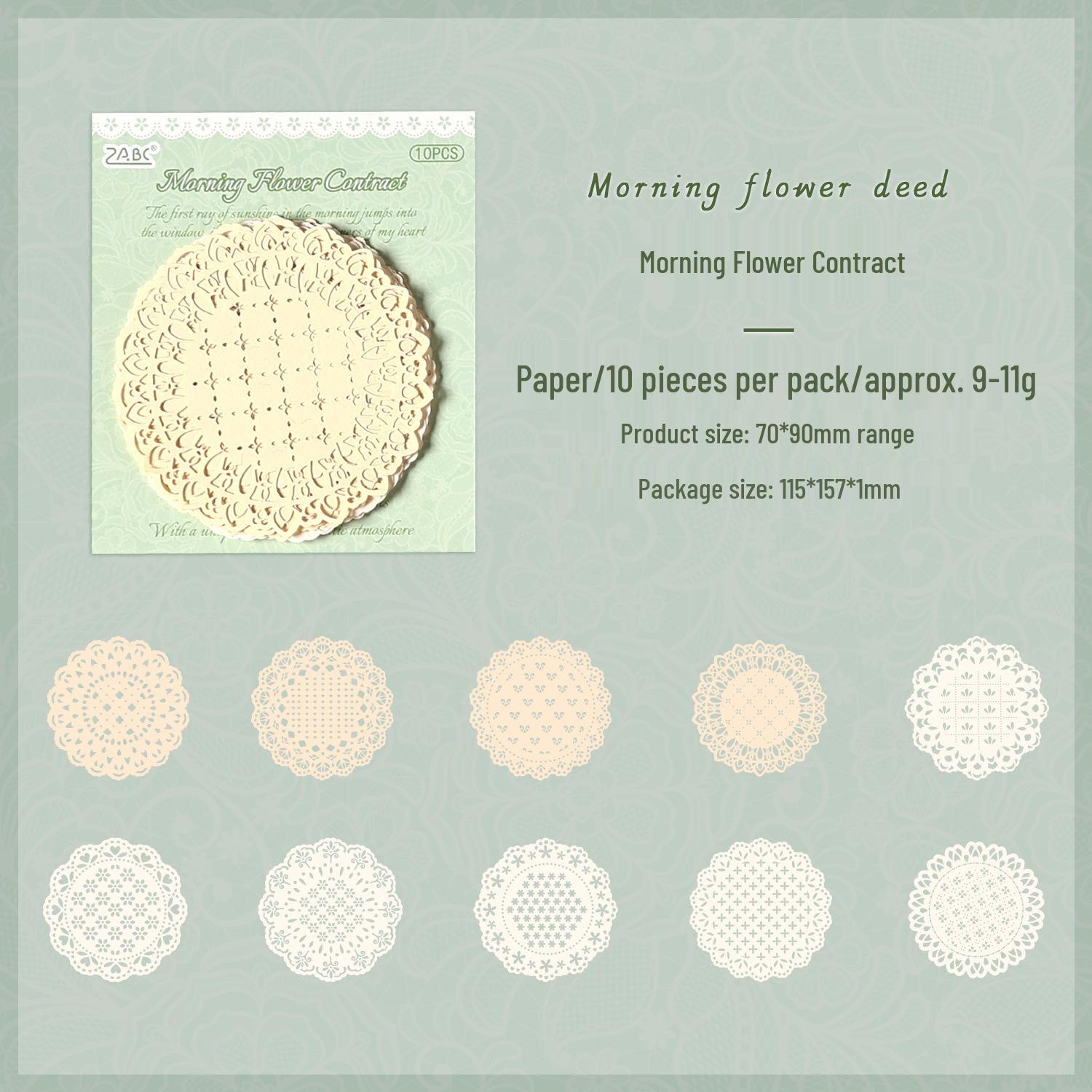 ZABC Border Gray Champs Hollow Stickers - 6 Styles for Bullet Journal & Collage Decoration