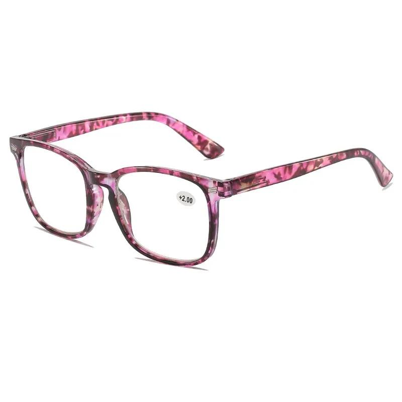 Casual Fashionable Printed Reading Glasses Ultra-light Spring Legs Comfortable and Sturdy Anti-blue Light Glasses 0 To +4.0