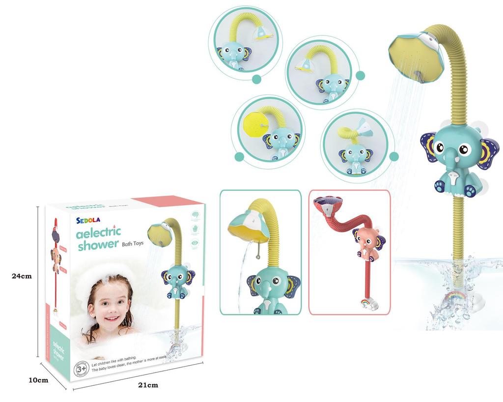 Electric Elephant Baby Bath Toy: Shower & Spray Water Fun