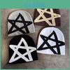 Knitted Hat Winter Star Pattern Acrylic Earflap Cap For Men Women Outdoor Warmth