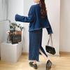 MOCANA Women's Tweed Jacket & Mid-length Skirt Set