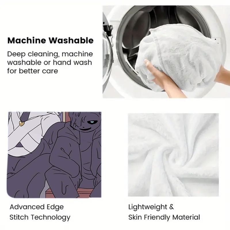 Mysterious Dungeon Anime 2D Flat Pattern Flannel Blanket High Quality All Seasons Warmth and Comfort Perfect for Christmas Gifts.