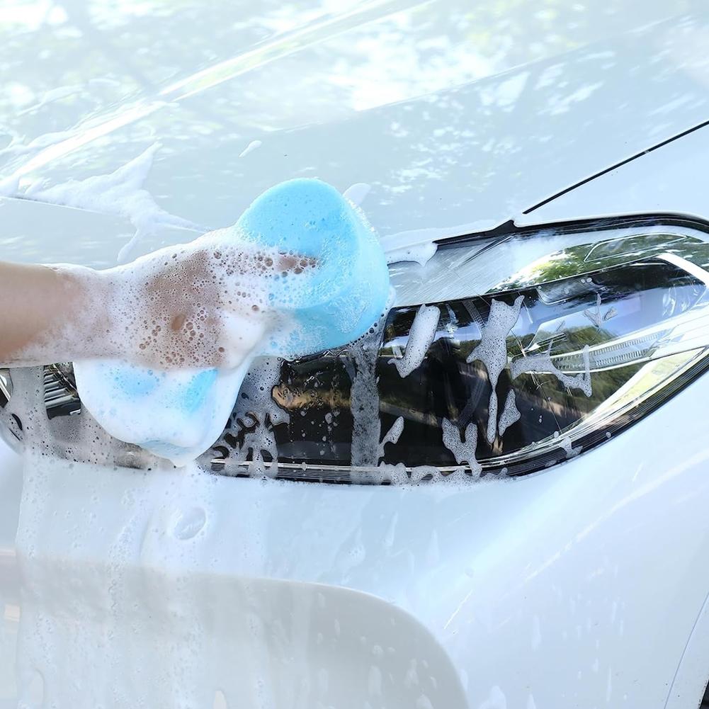 Car Cleaning Sponges High-density Absorbent Large Honeycomb Sponges Waxing Detailing 8-shaped Tools Cleaning Auto Accessori W0o8