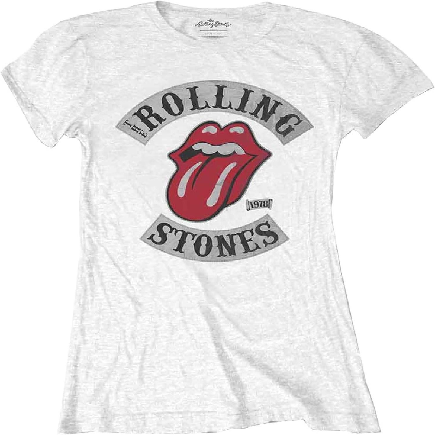 The Rolling Stones Tour 1978 Skinny Fit T Shirt White S белый