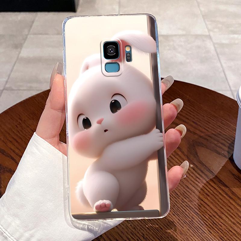 Casing For Samsung Galaxy S9 Case Samsung S9 Plus S9+ Back Cover Aesthetic Fashion Cute Cat Soft Silicone Transparent Phone Case