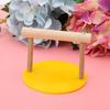 Bird Wooden Perch Standing Frame Stand Pole Plastic Base Parrot Chewing Biting Toy Cage Accessories