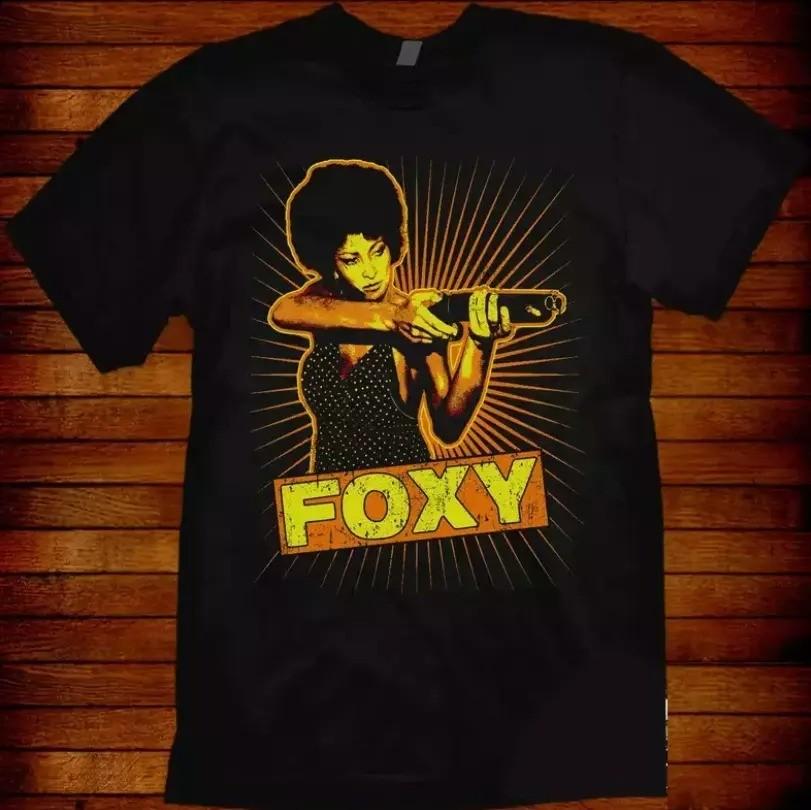 Retro Style Pam Grier Foxy Brown TShirt Black Unisex S-5XL U030 Unisex T-Shirt XXXL