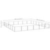 VidaXL Chenil Argenté 36 m² Acier