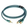 SKW Stereo Mini Plug to 2 RCA Converter Stereo Audio Cable Length 3.5mm (Red/White) / 1.5m
