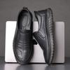 Spring and Autumn New Soft-soled Soft-faced Microfiber Leather Sports and Leisure Men's Shoes Wear-resistant Leather Shoes