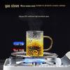 Hammered High Borosilicate Glass Mug with Handle