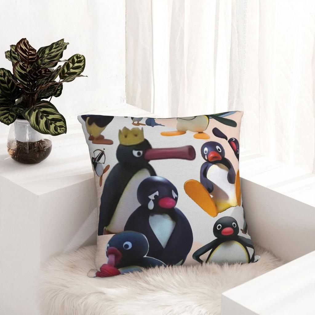 Povlaky na polštář Noot Pingu Tučňácký meme povlaky na polštář Skvělý dekorativní povlak na polštář se zipem pro sedadlo 40*40cm