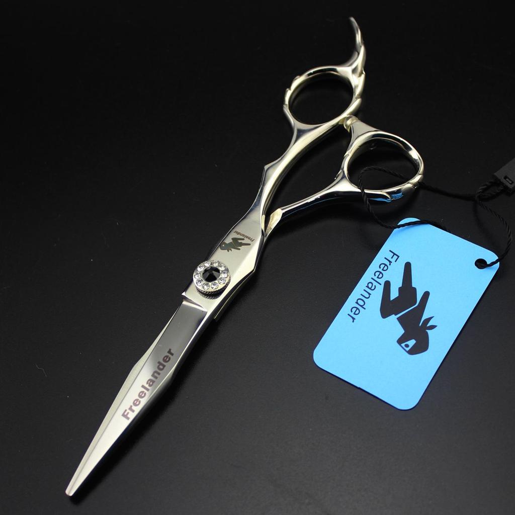 6.0 inch F3 Black Barber Scissors: Hairdressing, Straight, Thinning, Bang Shears