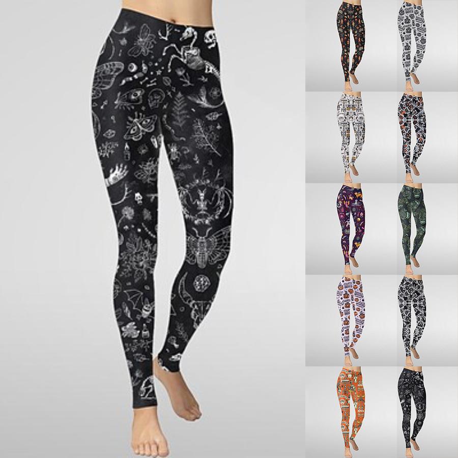 

Женские серые животные принты стрейч йога леггинсы фитнес беговой зал спорт активные штаны