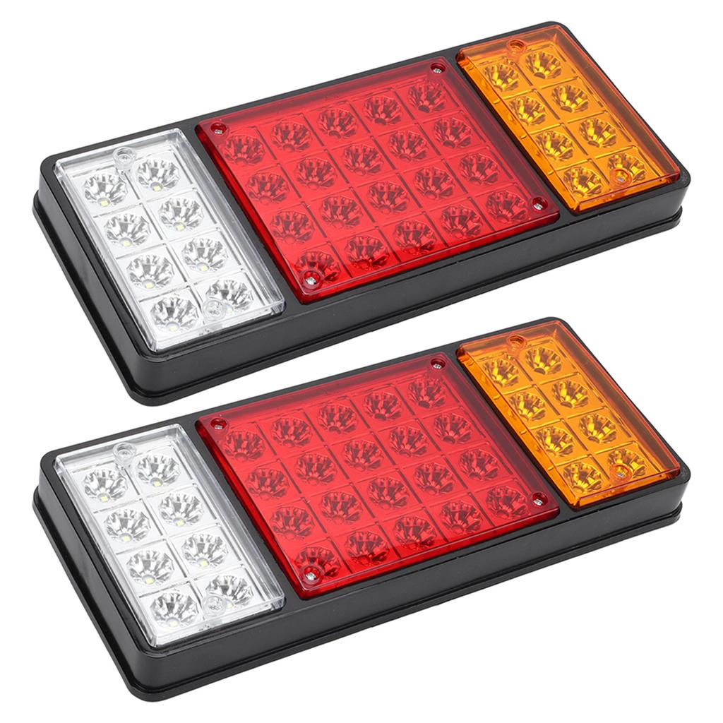 2 Pcs Rear Tail Lights 12V 36 LED High Visibility Signal Indicator Lamp for Caravan Truck