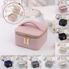 Minimalist Leather Jewelry Organizer With Multiple Compartments For Travel And Gift Giving