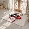 I-Isle Of Man T-TT Floor Mat Flannel Rug Non Slip Absorbent Soft Washable For Entryway Hallway Bathroom Kitchen Decor