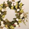 12" Artificial Wreath Rose Flower Door For Wedding Wall Home Decor