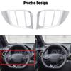 Car Interior Steering Wheel Cover Frame Trim for   Encino Kauai   2017-2020 SUV Silver