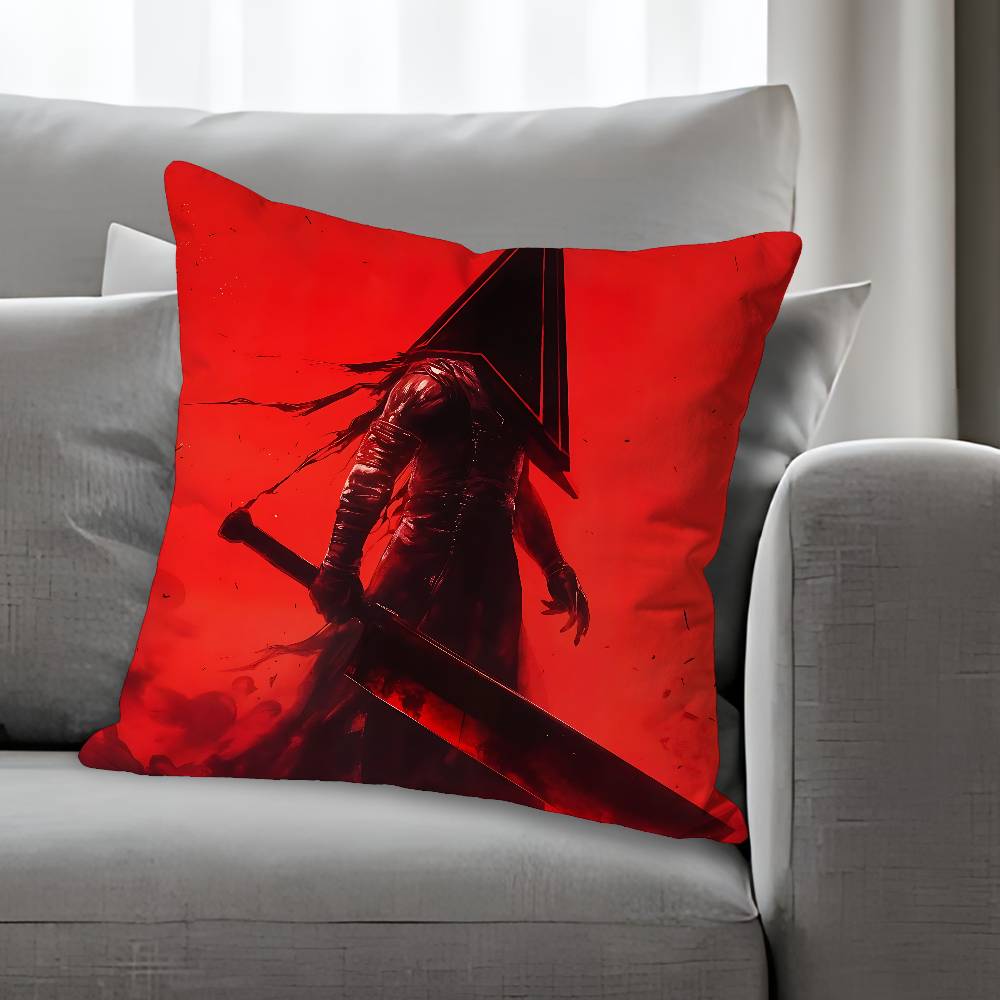 Horror SSilent HHill Pillow Cases for Bedroom Living Room Sofa Home Decor Polyester Cushion Cover with Zipper