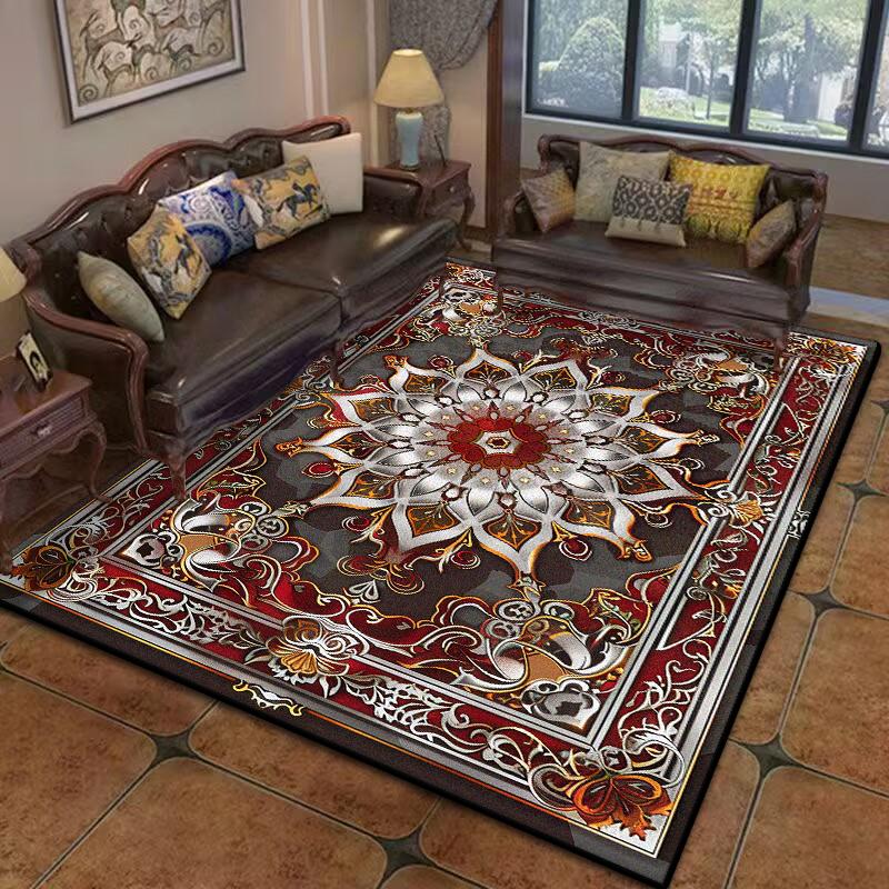 Luxury Persian Red Carpet Living Room Large Size Rug Non-slip Salon Coffee Tables Mat Home Decoration Bedroom Lounge Rug Tapis