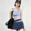 2026 Neuer Yoga-Anzug Damen Schönheitsrücken-BH High-Waist-Shorts Schnelltrocknend Atmungsaktiv Fitness Sport Zweiteiliges Set