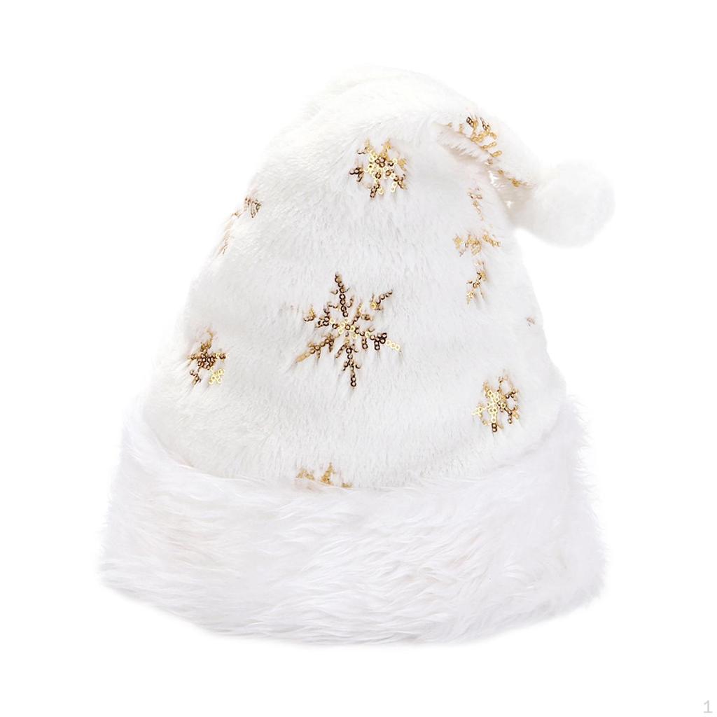 Christmas Santa Claus Hat Party Decorations Embroidered Cap