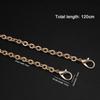 120cm Metal Chain Handle Replacement Chain Golden Silvery Aluminum Chain For Jewelry Making Findings Bag Chain Strap