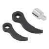 Crowbar Adapter Head Tools 3/8in Star 1/2in Square Serrated with Adapter Pry Bar Wrench Adaptor Half