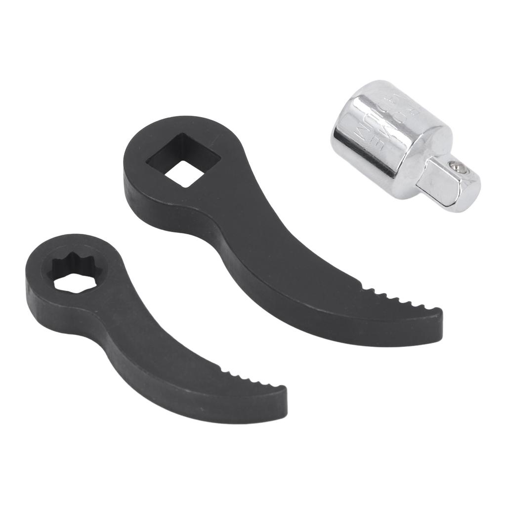 Crowbar Adapter Head Tools 3/8in Star 1/2in Square Serrated with Adapter Pry Bar Wrench Adaptor Half