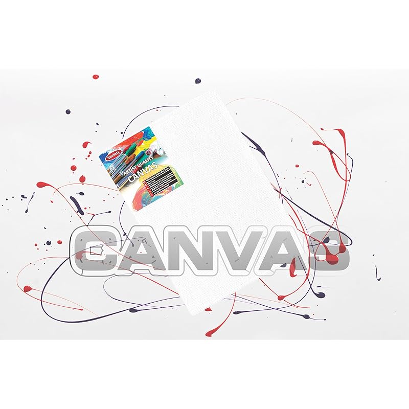 VARIETY CANVAS Primed Board (White, 6 X 8 ) - Pack of 2 0 белый