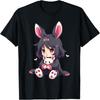 Chibi Gothic Bunny Anime Girl Aesthetic E-Girl Grunge Style T-Shirt