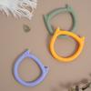 Color Kids 1Pcs Silicone Baby Teethers Ring Cute Shaped Baby Teether Toy BPA Free Molar Chewing Toy  Soothing Baby Accessories