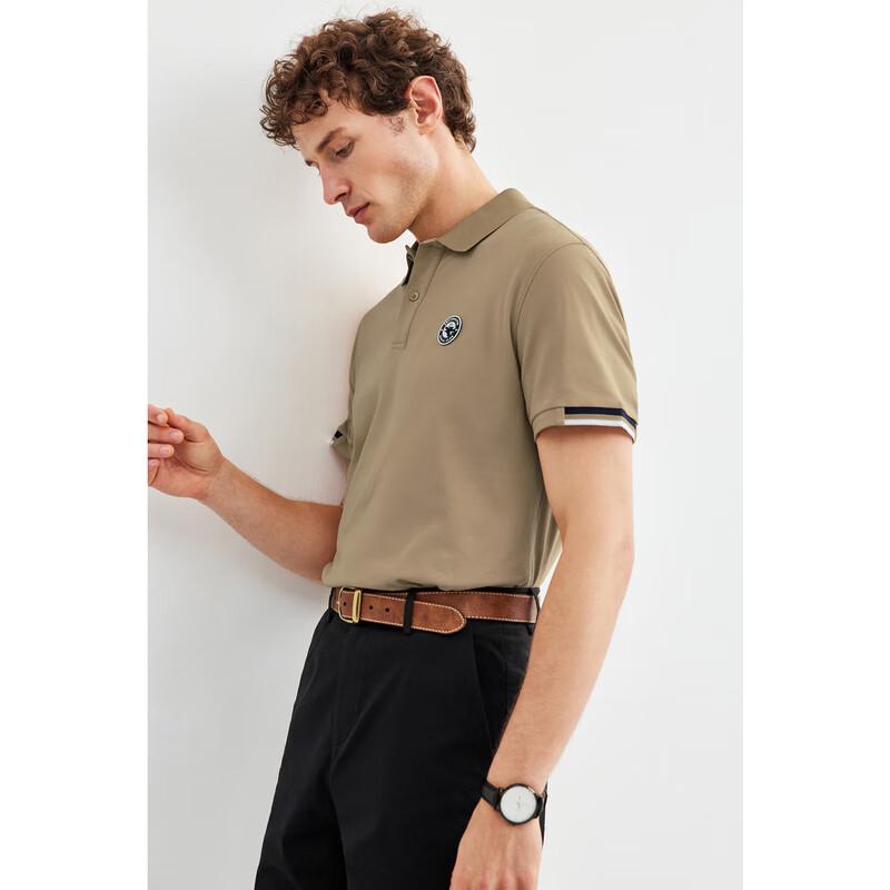 Septwolves Men's Stretch Breathable Short Sleeve Polo Shirt